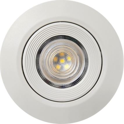 LED Süvistatav/pinnale paigaldatav kohtvalgusti 2in1 LED/5W/230V 4200K d. 9,3 cm valge