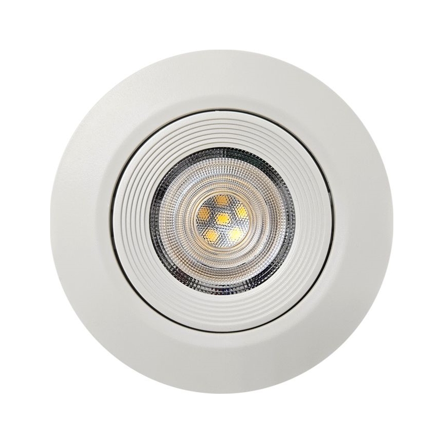LED Süvistatav/pinnale paigaldatav kohtvalgusti 2in1 LED/5W/230V 4200K d. 9,3 cm valge