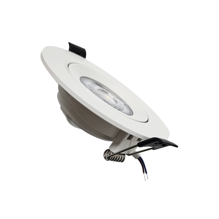 LED Süvistatav/pinnale paigaldatav kohtvalgusti 2in1 LED/5W/230V 4200K d. 9,3 cm valge