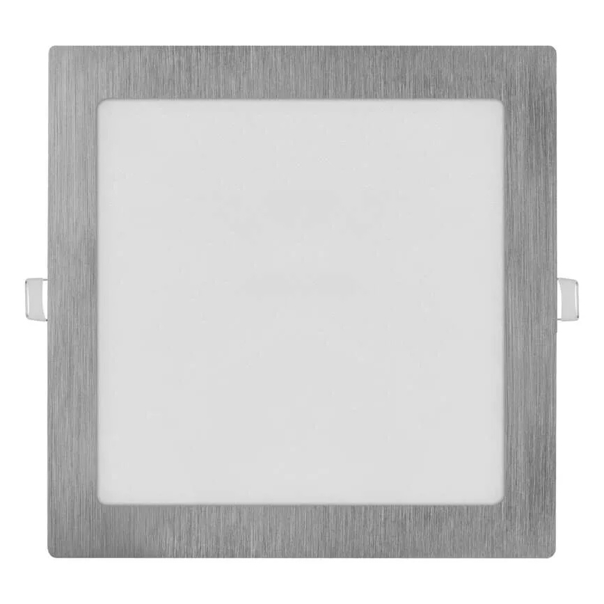 LED süvistatav laelamp NEXXO LED/18W/230V 3000/3500/4000K hõbedane 22,5x22,5 cm