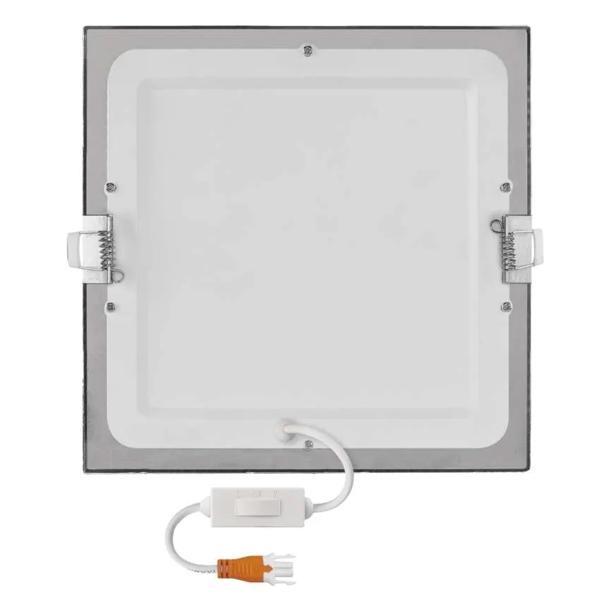 LED süvistatav laelamp NEXXO LED/18W/230V 3000/3500/4000K hõbedane 22,5x22,5 cm