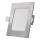 LED süvistatav laevalgusti NEXXO LED/7W/230V 3000/3500/4000K hõbedane 12x12 cm