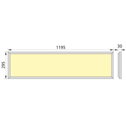 LED Süvistatav paneel OREGA PLUS 120 LED/40W/230V 4000K IP40