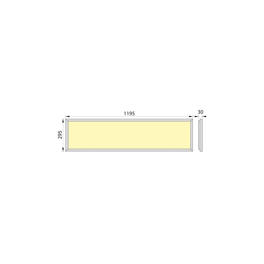 LED Süvistatav paneel OREGA PLUS 120 LED/40W/230V 4000K IP40
