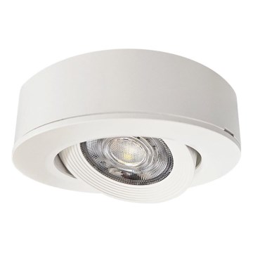 LED Süvistatav/pinnale paigaldatav kohtvalgusti 2in1 LED/5W/230V 4200K d. 9,3 cm valge
