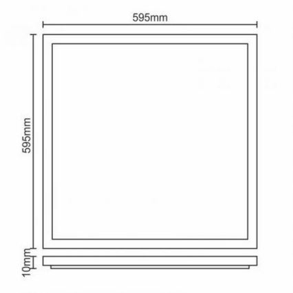 LED Süvistatav valguspaneel LED/40W/230V 4500K