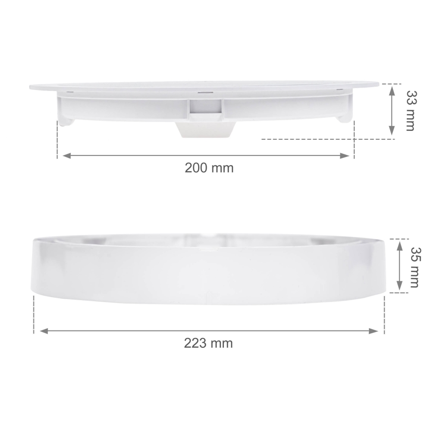 LED Süvistatav valgusti ALGINE 2in1 LED/18W/230V 3000K
