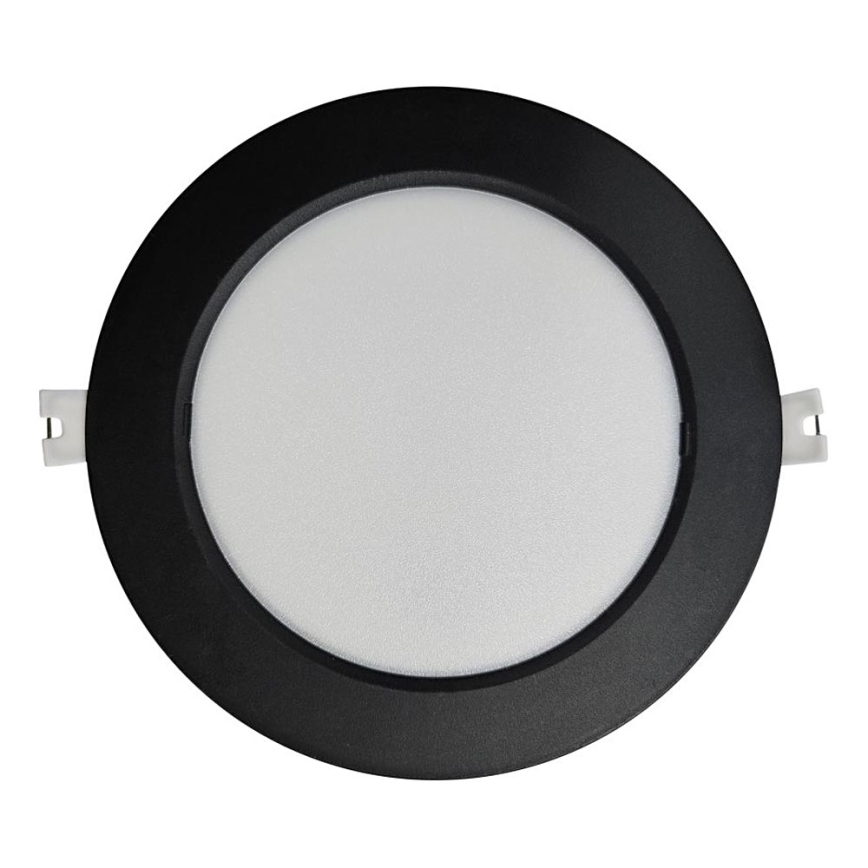 LED Süvistatav valgusti CIRCLE LED/12W/230V 4000K d. 17 cm must