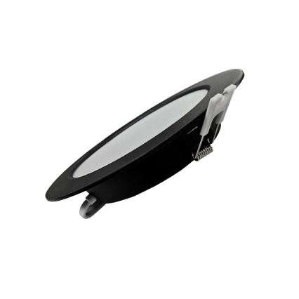 LED Süvistatav valgusti CIRCLE LED/12W/230V 4000K d. 17 cm must