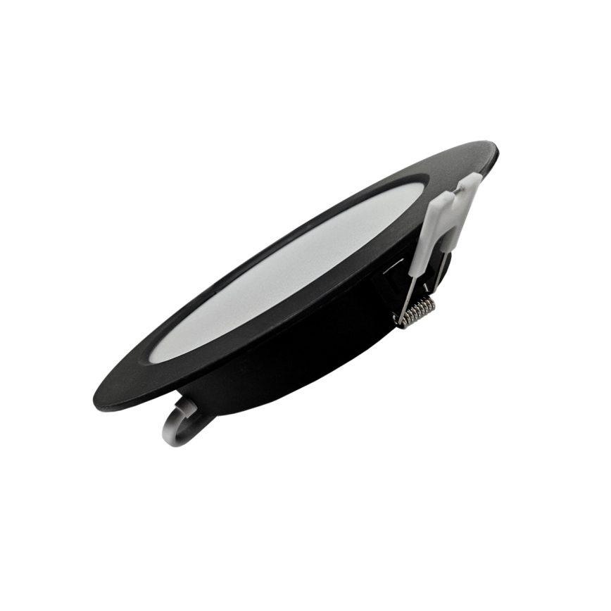 LED Süvistatav valgusti CIRCLE LED/12W/230V 4000K d. 17 cm must