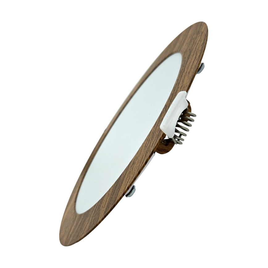 LED Süvistatav valgusti CIRCLE LED/12W/230V 4200K d. 16,7 cm pruun