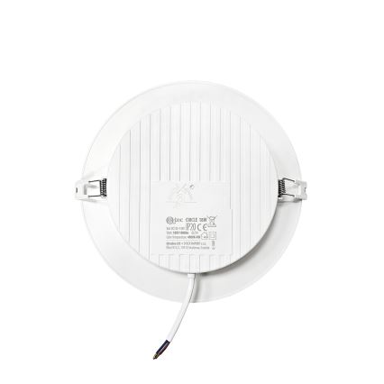 LED Süvistatav valgusti CIRCLE LED/18W/230V 4000K d. 22 cm valge
