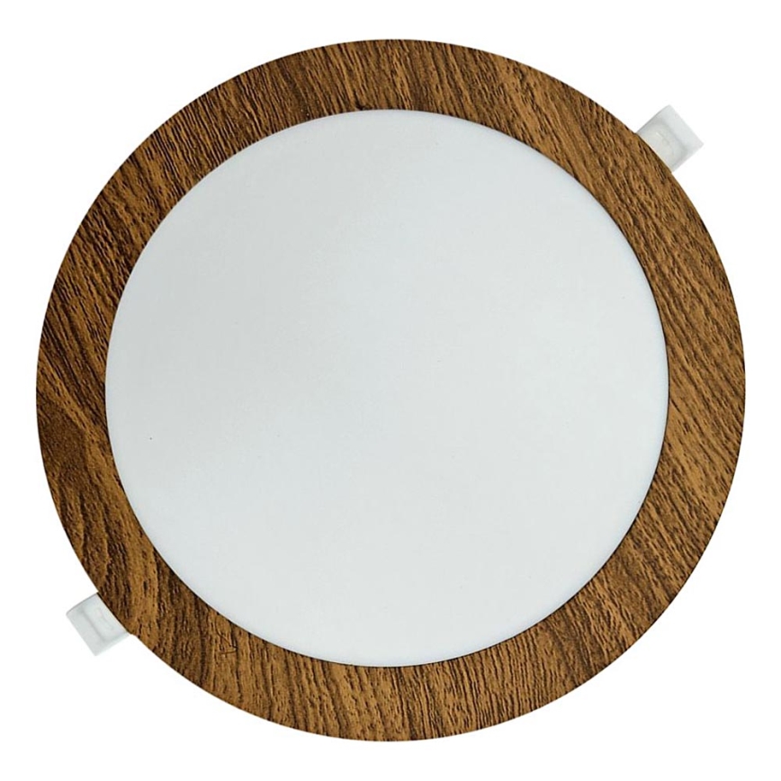 LED Süvistatav valgusti CIRCLE LED/18W/230V 4200K d. 22 cm pruun