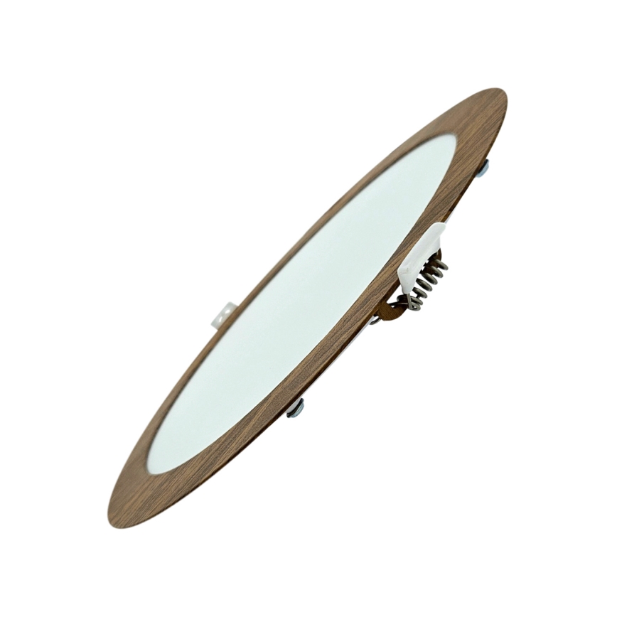 LED Süvistatav valgusti CIRCLE LED/18W/230V 4200K d. 22 cm pruun