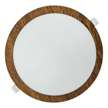 LED Süvistatav valgusti CIRCLE LED/24W/230V 4200K d. 29,6 cm pruun