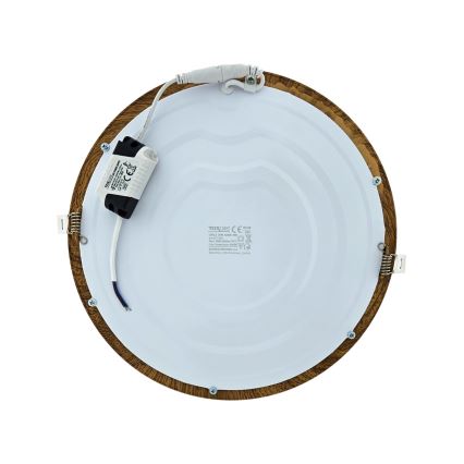 LED Süvistatav valgusti CIRCLE LED/24W/230V 4200K d. 29,6 cm pruun