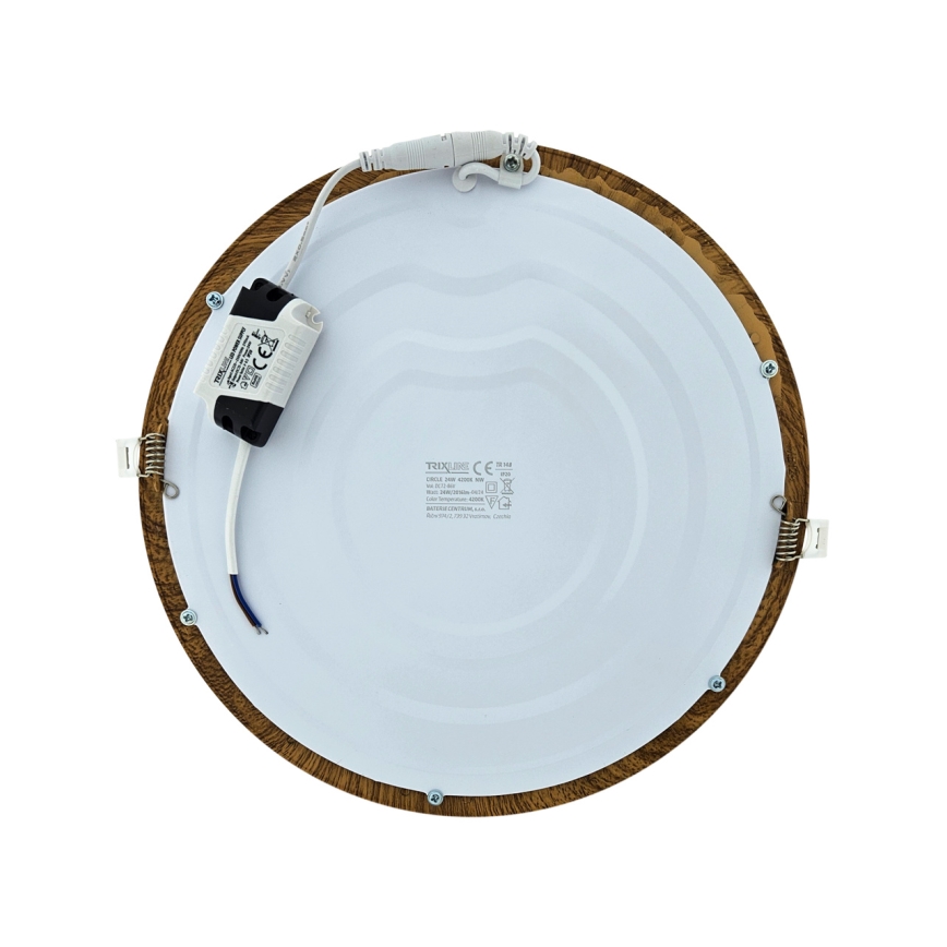 LED Süvistatav valgusti CIRCLE LED/24W/230V 4200K d. 29,6 cm pruun