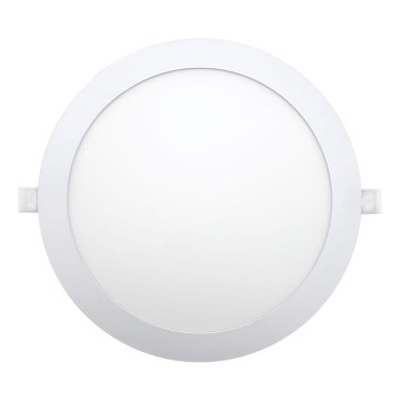 LED Süvistatav valgusti CIRCLE LED/24W/230V 6500K d. 30 cm valge