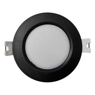 LED Süvistatav valgusti CIRCLE LED/3W/230V 4000K d. 9 cm must