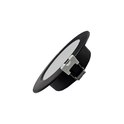LED Süvistatav valgusti CIRCLE LED/3W/230V 4000K d. 9 cm must
