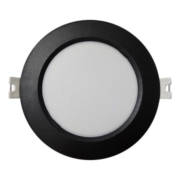 LED Süvistatav valgusti CIRCLE LED/6W/230V 4000K d. 12 cm must