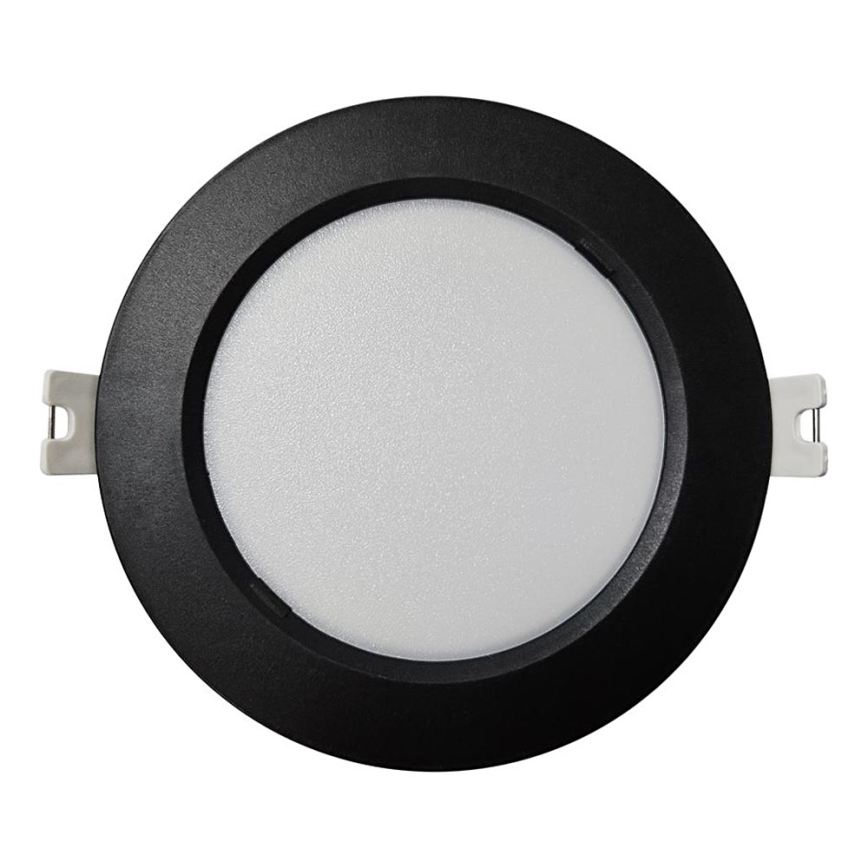 LED Süvistatav valgusti CIRCLE LED/6W/230V 4000K d. 12 cm must