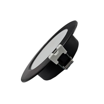 LED Süvistatav valgusti CIRCLE LED/6W/230V 4000K d. 12 cm must