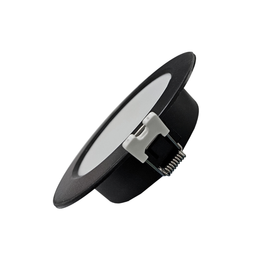 LED Süvistatav valgusti CIRCLE LED/6W/230V 4000K d. 12 cm must