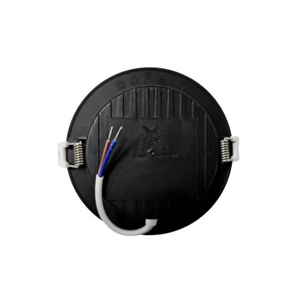 LED Süvistatav valgusti CIRCLE LED/6W/230V 4000K d. 12 cm must