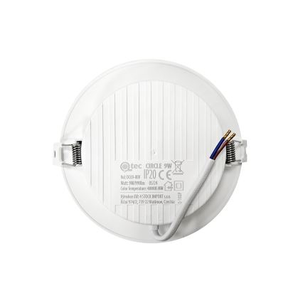 LED Süvistatav valgusti CIRCLE LED/9W/230V 4000K d. 14,5 cm valge