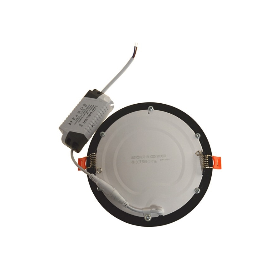 LED Süvistatav valgusti GERD LED/12W/230V 4000K must
