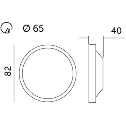 LED Süvistatav valgusti HALO LED/5W/230V 3000K