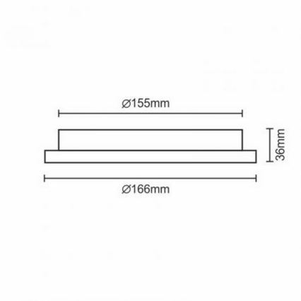 LED Süvistatav valgusti LED/12W/230V IP40