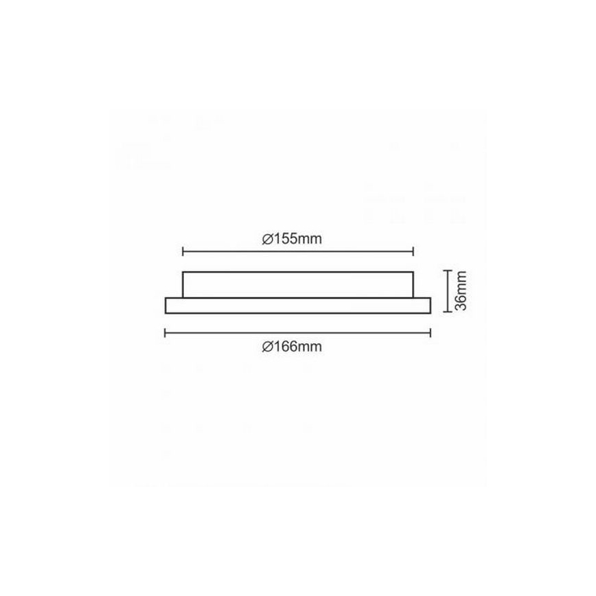 LED Süvistatav valgusti LED/12W/230V IP40