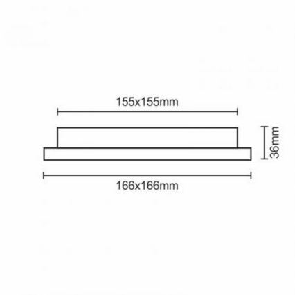 LED Süvistatav valgusti LED/12W/230V IP40