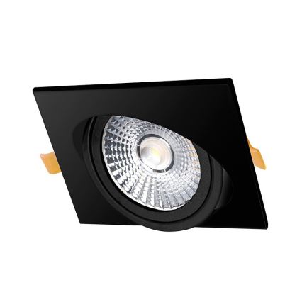 LED Süvistatav valgusti LED/18W/230V 4000K 11,5x11,5 cm must