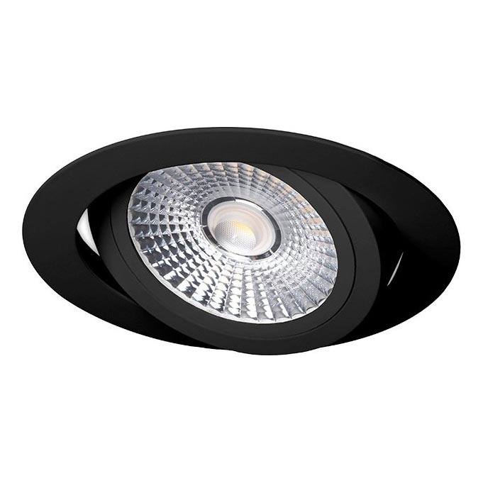 LED Süvistatav valgusti LED/18W/230V 4000K d. 11,5 cm must