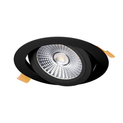 LED Süvistatav valgusti LED/18W/230V 4000K d. 11,5 cm must