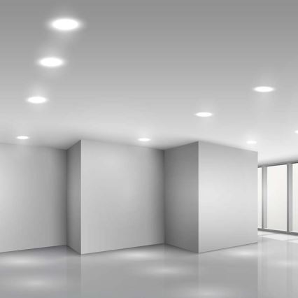 LED Süvistatav valgusti LED/18W/230V d. 22 cm 4000K valge
