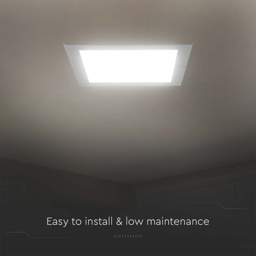 LED Süvistatav valgusti LED/24W/230V 29,5x29,5 cm 4000K valge