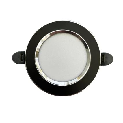 LED Süvistatav valgusti LED/7,5W/230V 4000K must/hõbedane