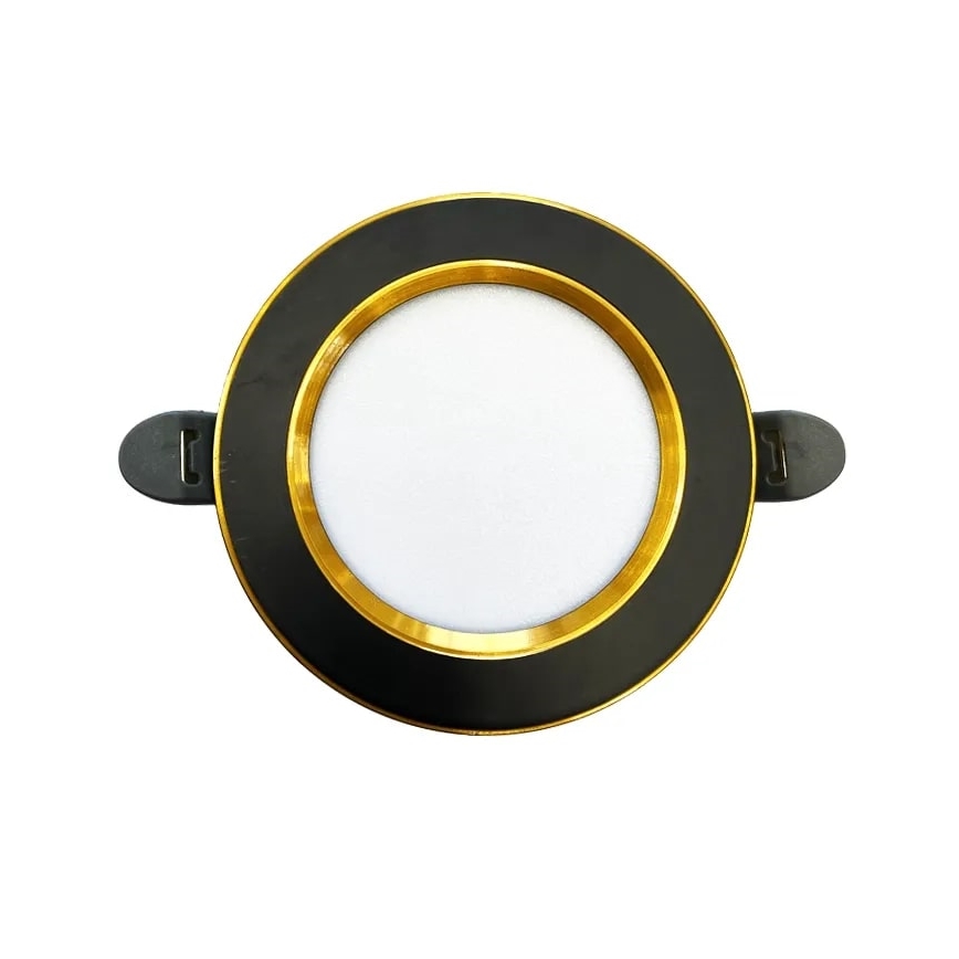LED Süvistatav valgusti LED/7,5W/230V 4000K must/kuldne