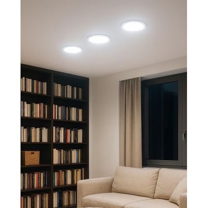 LED Süvistatav valgusti QTEC LED/12W/230V 6500K d. 16,7 cm