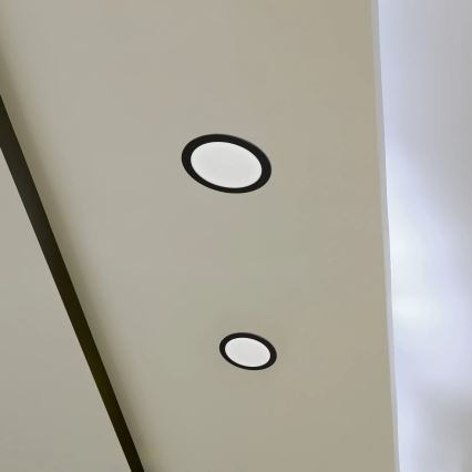 LED Süvistatav valgusti RIGEL LED/14W/230V 4000K d. 22 cm must