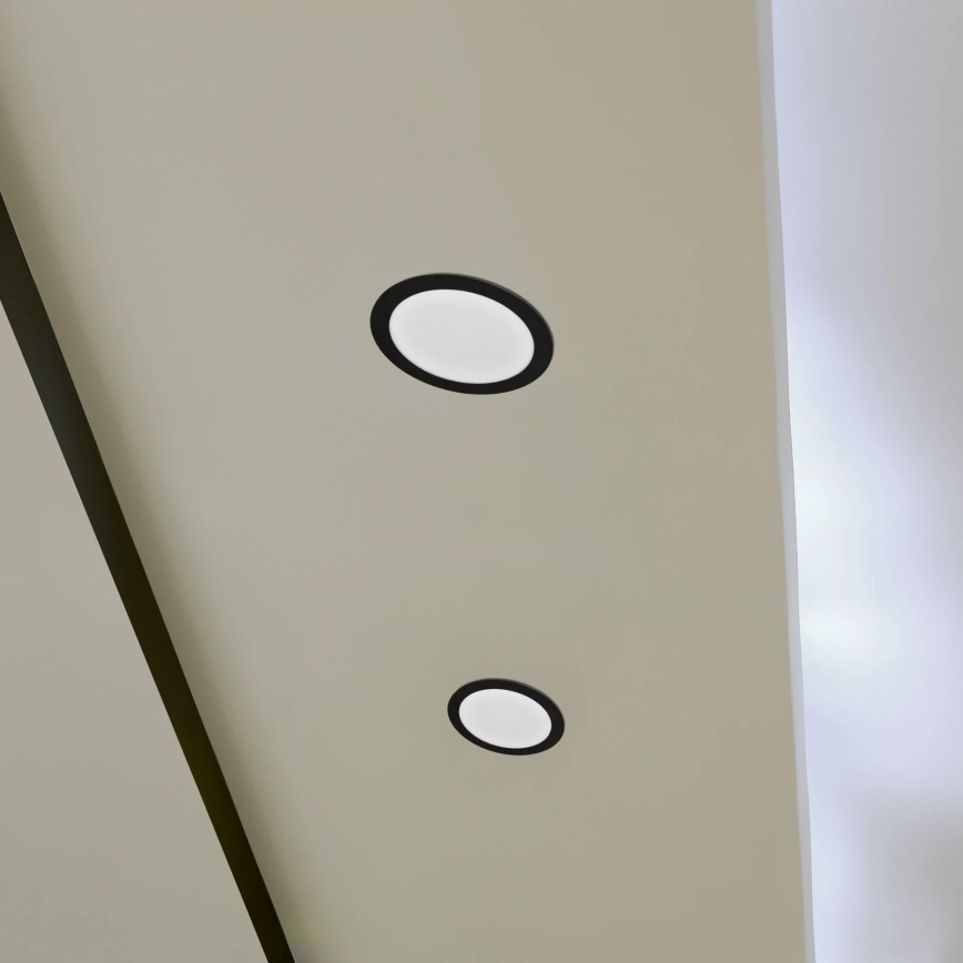 LED Süvistatav valgusti RIGEL LED/14W/230V 4000K d. 22 cm must