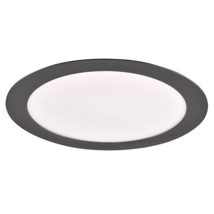 LED Süvistatav valgusti RIGEL LED/14W/230V 4000K d. 22 cm must