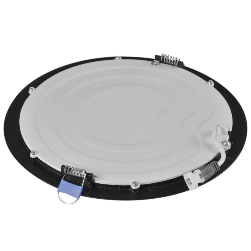 LED Süvistatav valgusti RIGEL LED/14W/230V 4000K d. 22 cm must