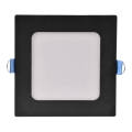 LED Süvistatav valgusti RIGEL LED/4,8W/230V 4000K 11,8x11,8 cm must