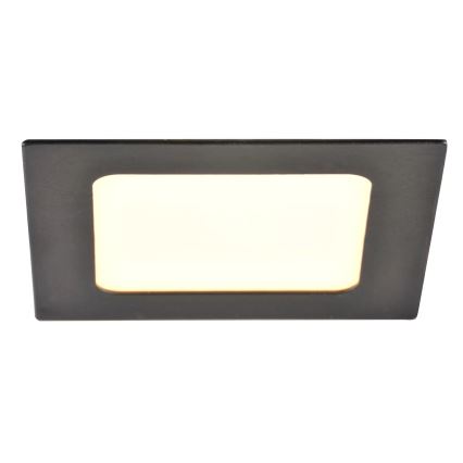 LED Süvistatav valgusti RIGEL LED/4,8W/230V 4000K 11,8x11,8 cm must