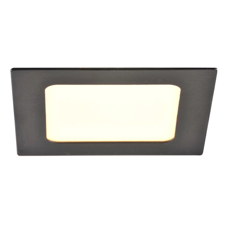 LED Süvistatav valgusti RIGEL LED/4,8W/230V 4000K 11,8x11,8 cm must